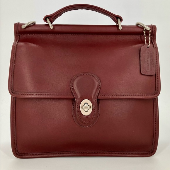 Vintage COACH Burgundy #9927 Willis Leather Bag - Picture 16 of 16